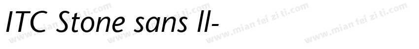 ITC Stone sans ll字体转换